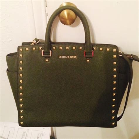 olive michael kors purse|michael kors moss green wallet.